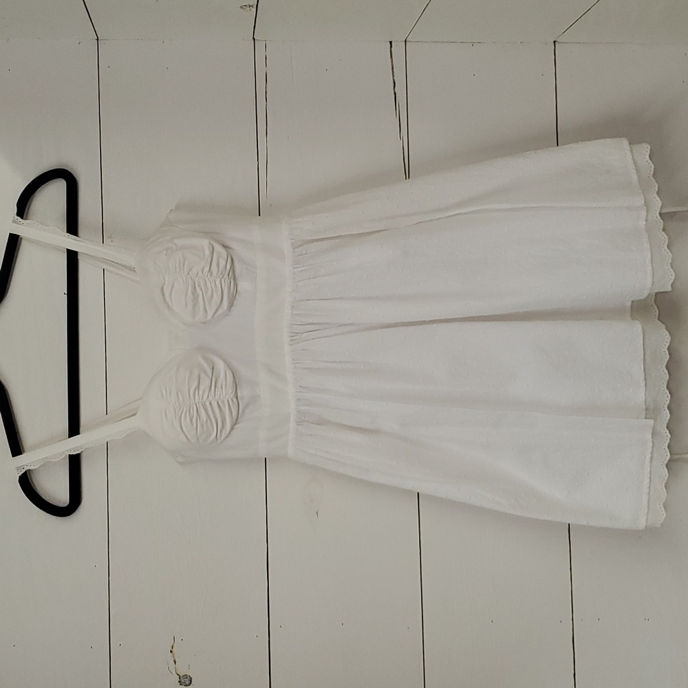 Candies White Cotton Dress